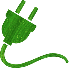 Textured Detailed Eco Friendly Plug Symbol